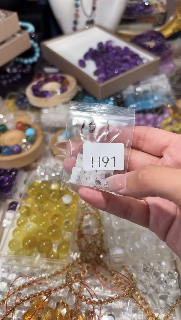 水晶手串未镶嵌H91雪花长方糖拍2件