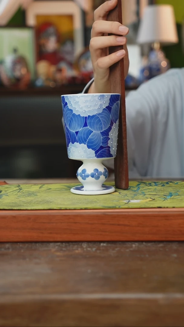 摆件景德镇釉下手绘陶瓷茶具，茶叶罐，咖啡杯