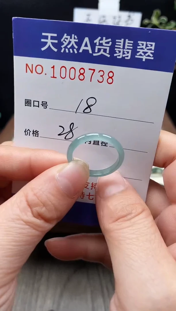 未镶嵌戒指翡翠18#