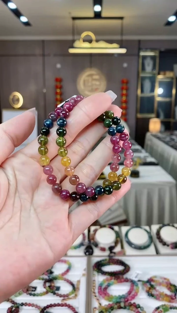 【闪购商品】碧玺单圈手串6mm+未镶嵌（多样性发一条）hon