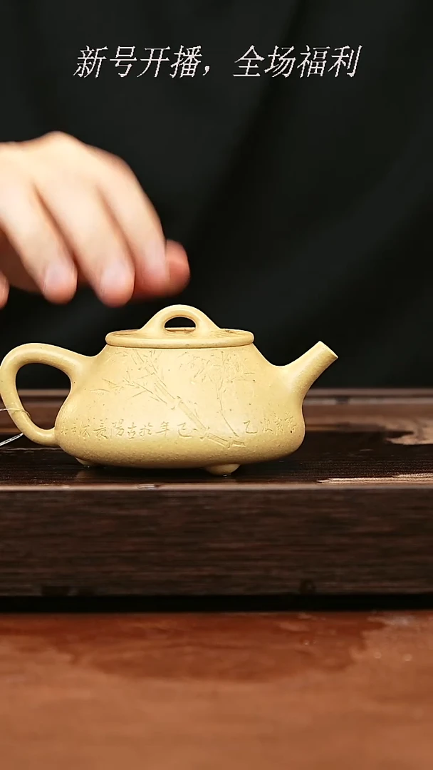 茶壶紫砂29y43至纯本山绿泥石瓢200cc