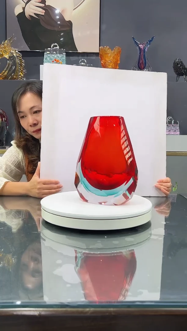 琉璃　水晶琉璃花瓶1个
