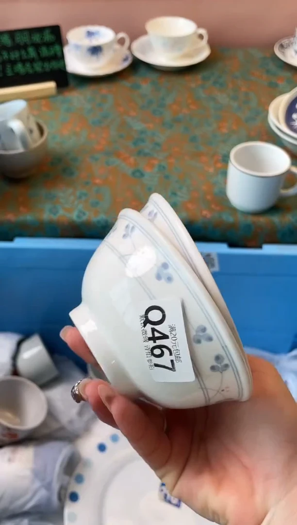 瓷片你****鱼瓷器瓷器Q467