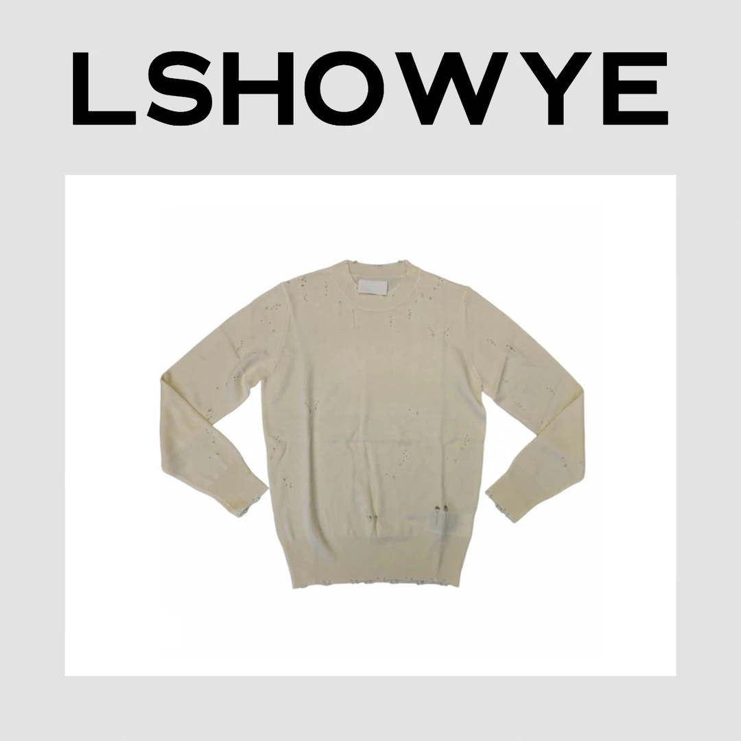 LSHOWYE｜字母破洞毛衣m012
