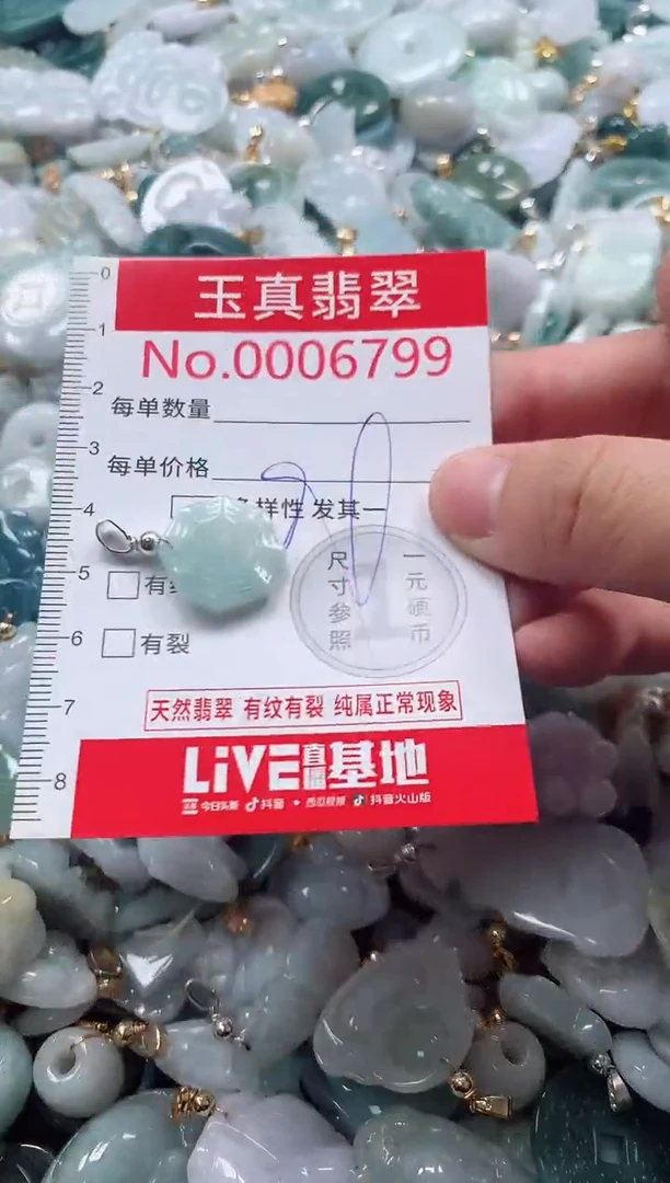 吊坠(不含链)未镶嵌翡翠6799