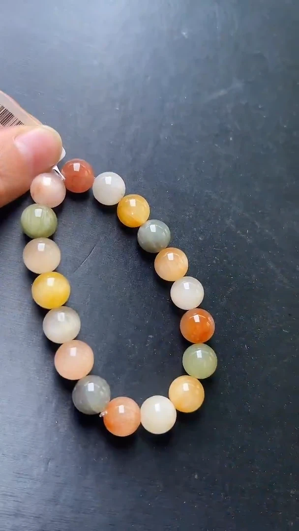 未镶嵌手串水晶彩兔毛手串11mm+ JP57375