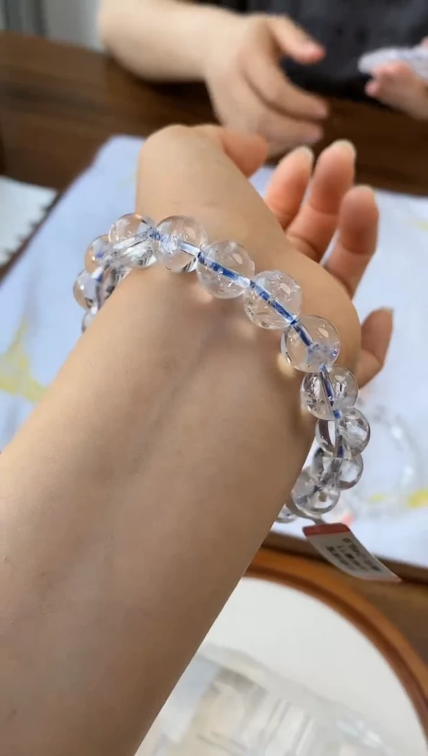 水晶手串未镶嵌11m白阿塞