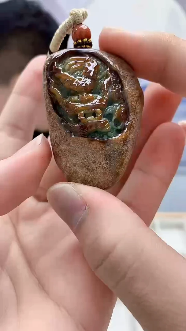 未镶嵌定制翡翠4898bb-毛货挂件53