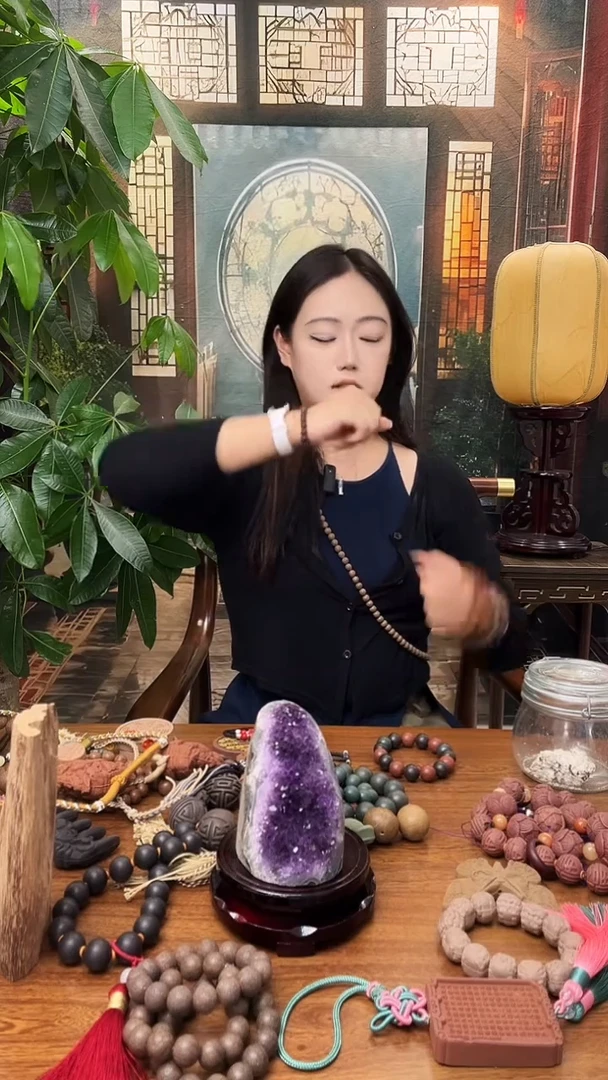 泥塑花香韵双圈手串