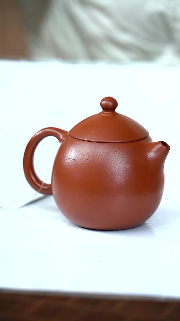 【闪购商品】紫砂茶壶zl 小煤窑朱泥 龙蛋