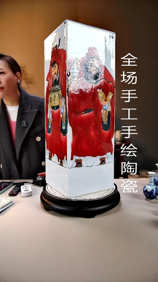 摆件陶景德镇手绘陶瓷35