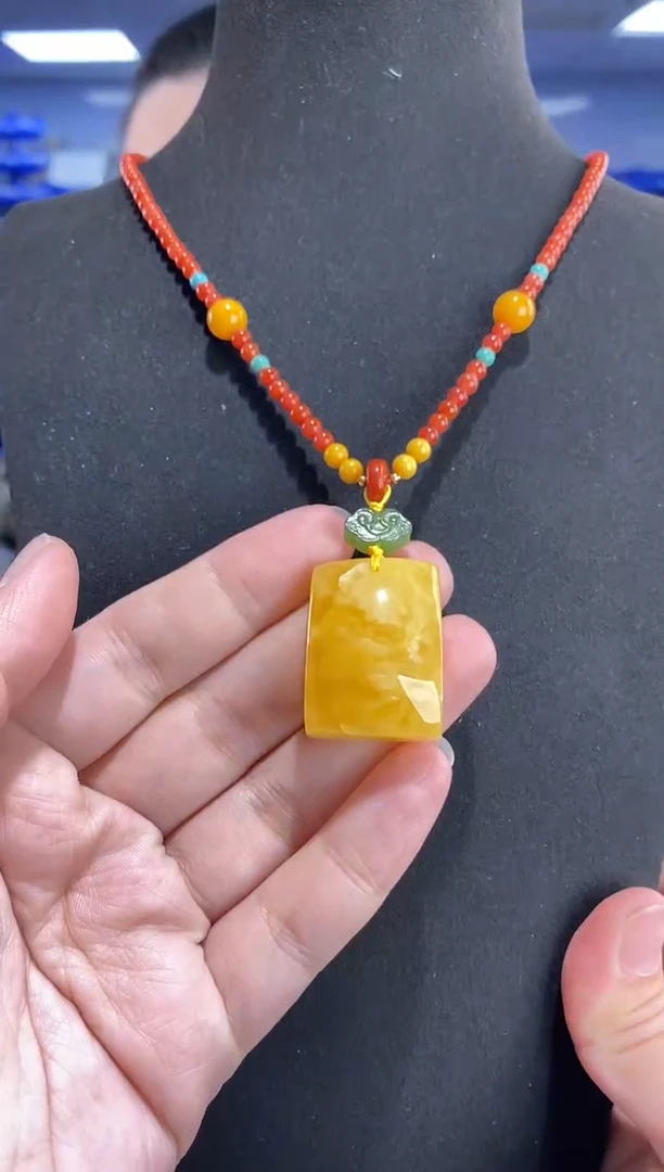 蜜蜡颈饰未镶嵌G12808