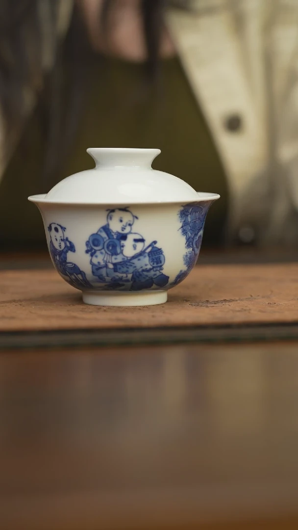 【闪购商品】杯柴窑青花破价福利