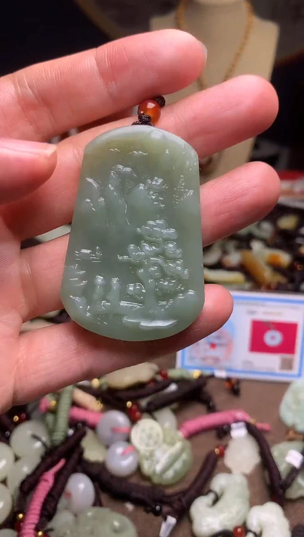 颈饰未镶嵌和田玉新疆料青海料清水和田玉吊坠