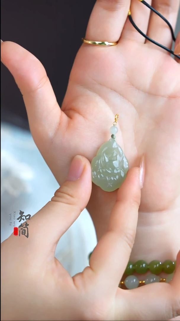 吊坠(不含链)未镶嵌和田玉九尾