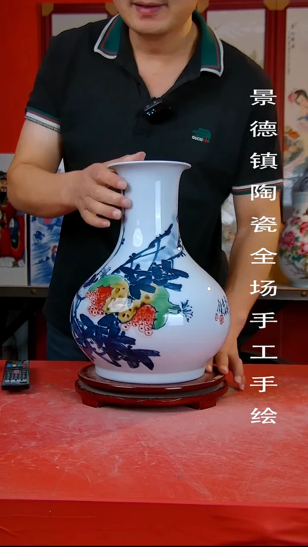 摆件手景德镇陶瓷 全场手工绘2
