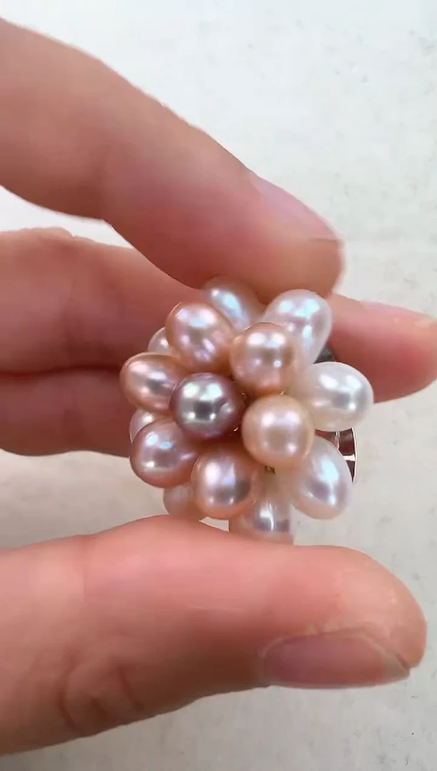 【闪购商品】淡水珍珠戒指合金糖果戒指