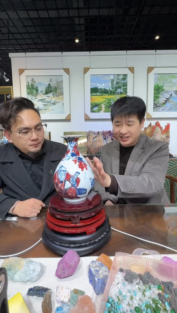 摆件陶郭晋陶瓷流水-32