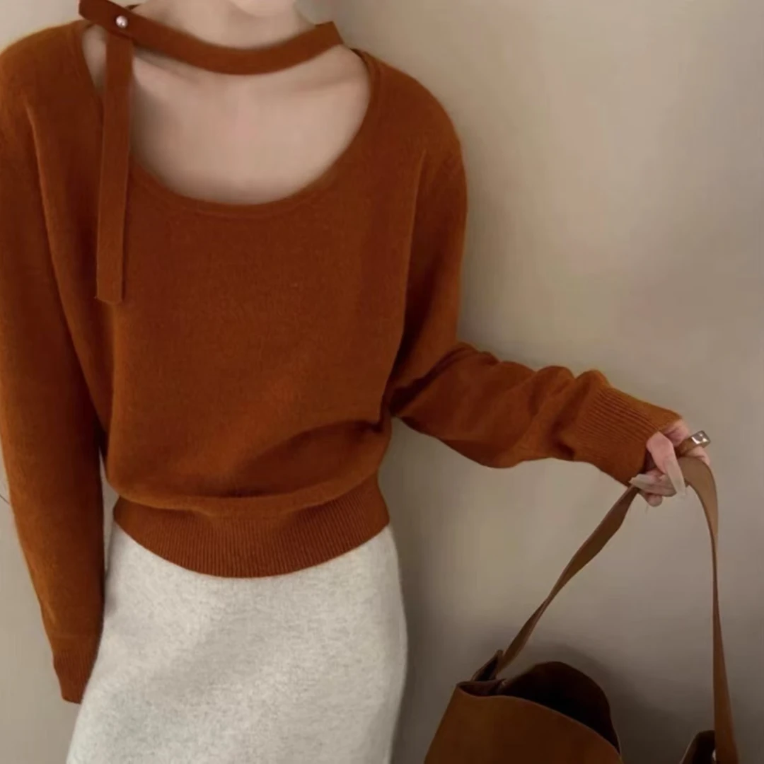 冬季新款加厚针织气质毛衣#9131