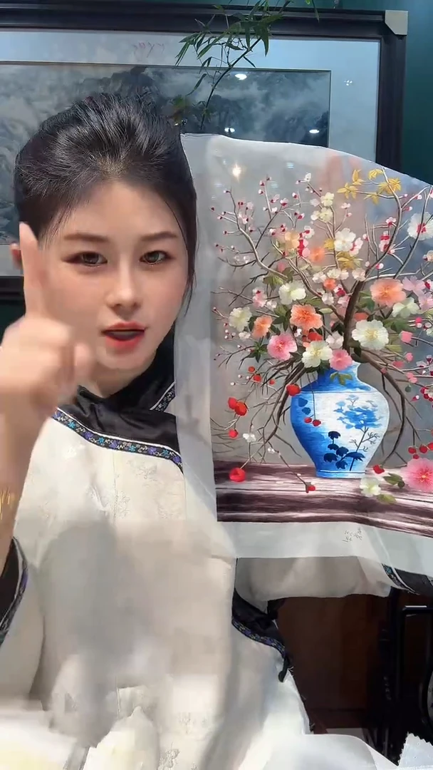 刺绣非遗苏绣手工刺绣绣片30x40