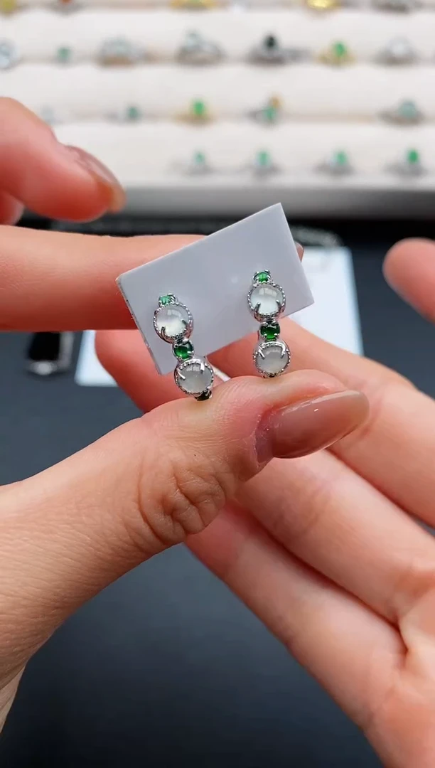 银S925镶嵌戒指翡翠111111111+9