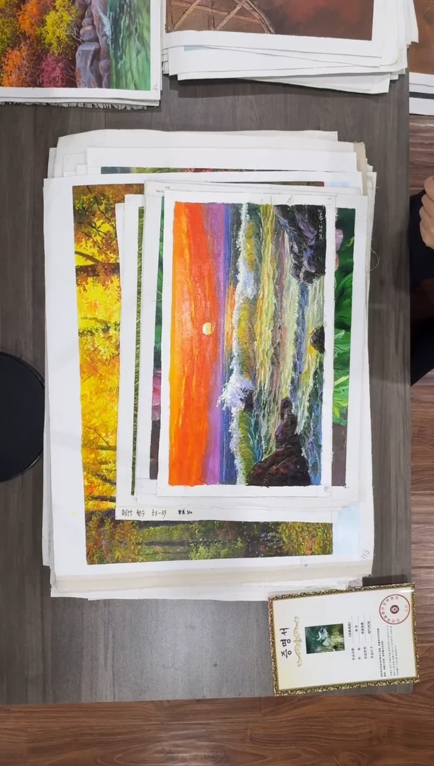 油画【67号】约53*35cm丨朝鲜原创纯手绘孤品油画丨顺丰包邮