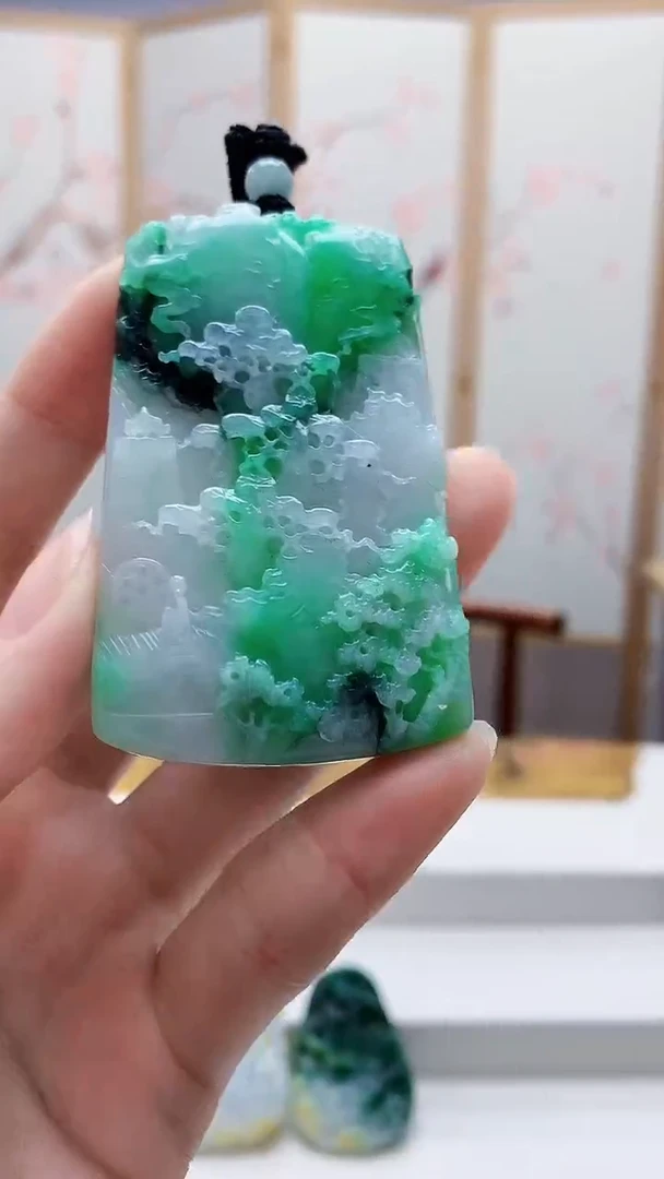 未镶嵌定制翡翠4829ry-毛货挂件6