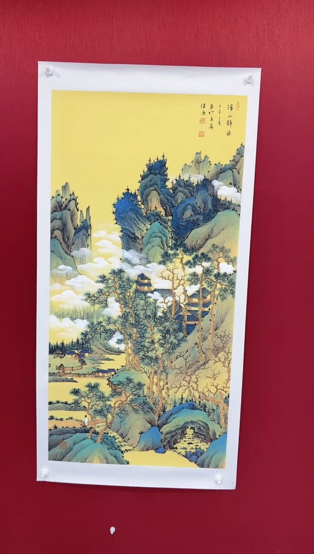 【闪购商品】国画蓝健康老师画作