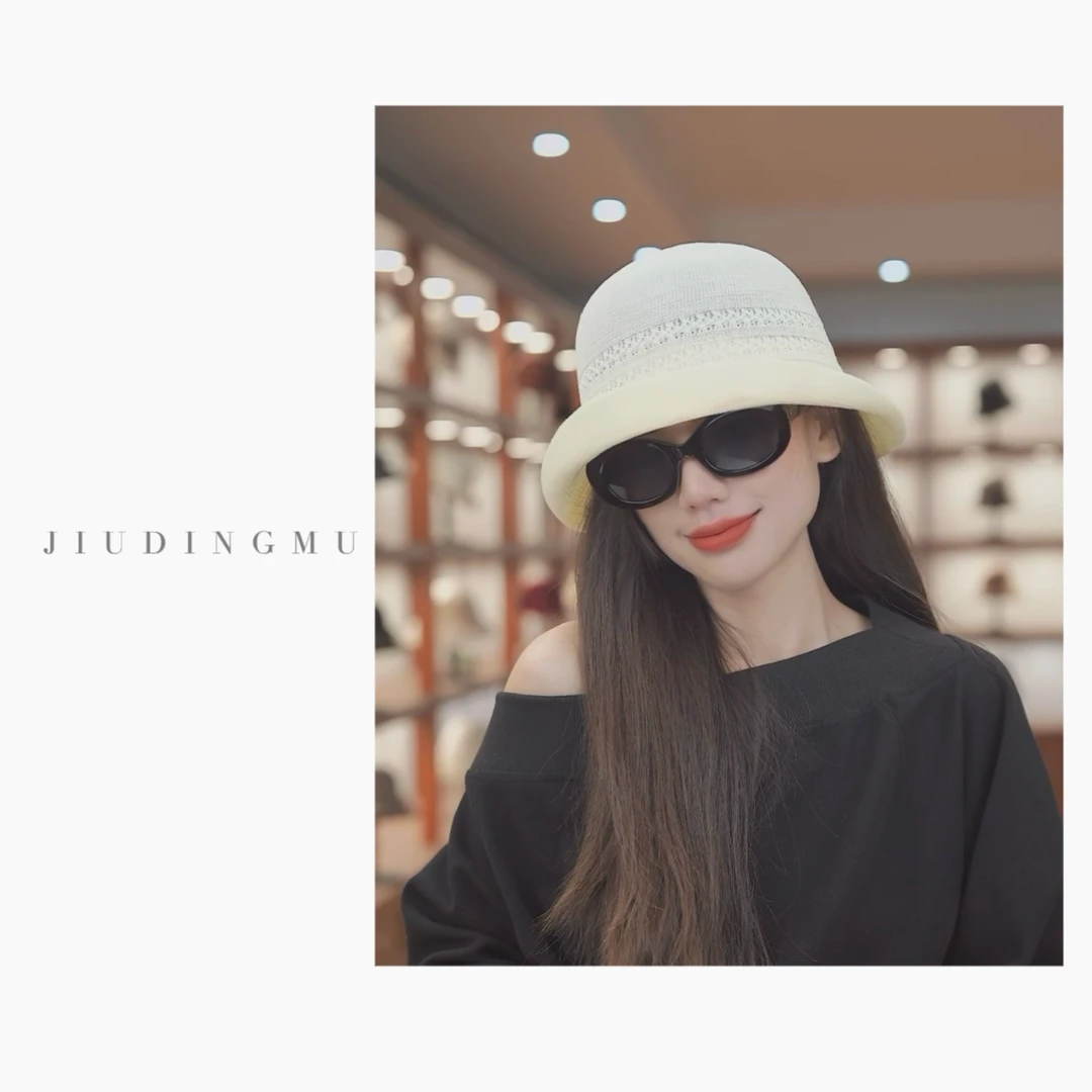 久丁木25日系卷边遮阳春夏轻薄渔夫帽透气盆帽防紫外线太阳帽出游