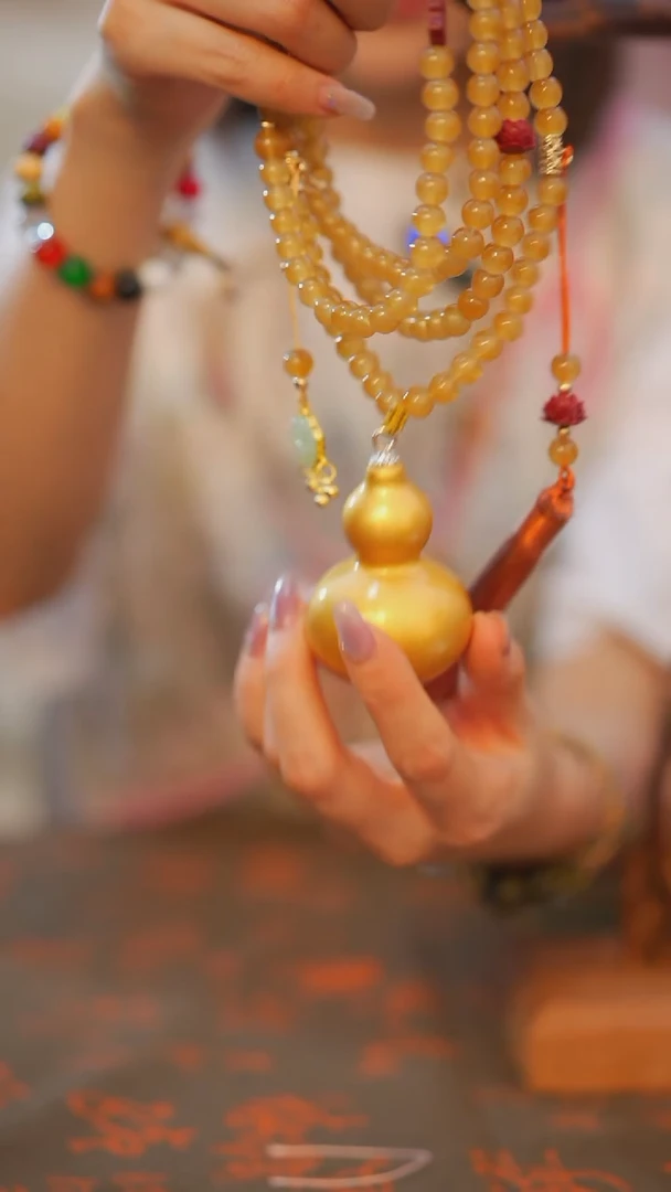 643非遗漆手艺工天然葫芦文玩福禄