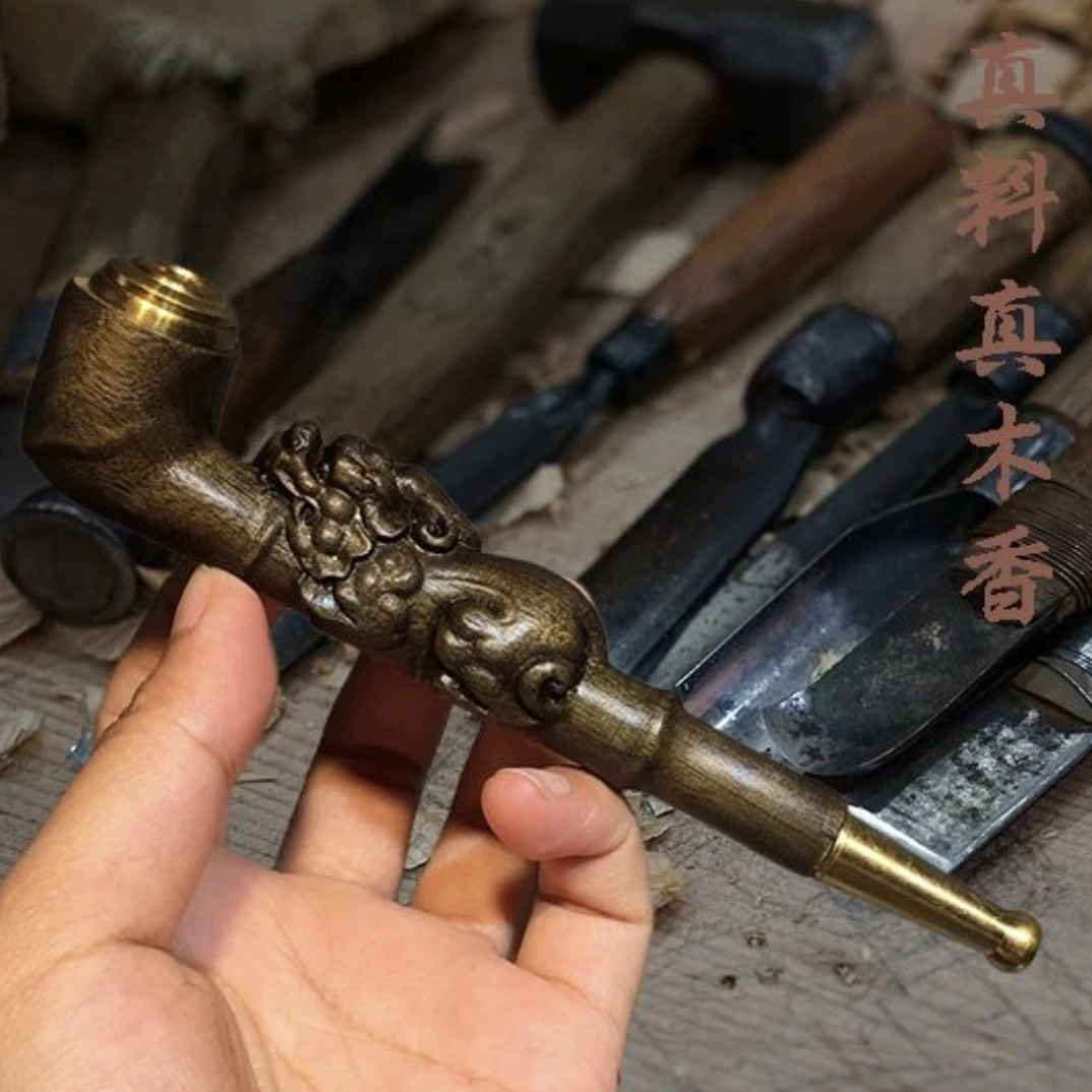 金丝楠阴沉木雕刻精致高端送礼礼品款（绿貔貅）