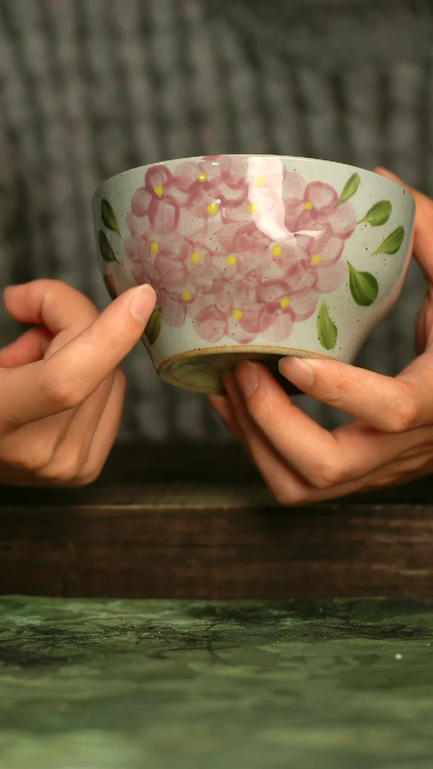 釉下彩陶瓷青诗集手工手绘瓷器