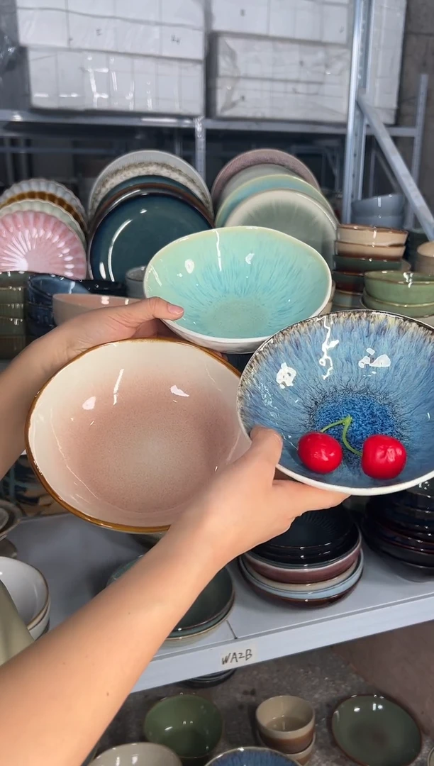 陶瓷外贸尾货瑕疵满20包邮X3 菜碗组合