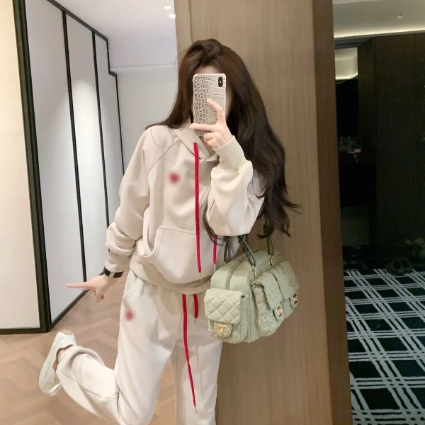 洋气显瘦春秋INS风秋冬秋季通勤风时尚套装休闲网红小个子减龄