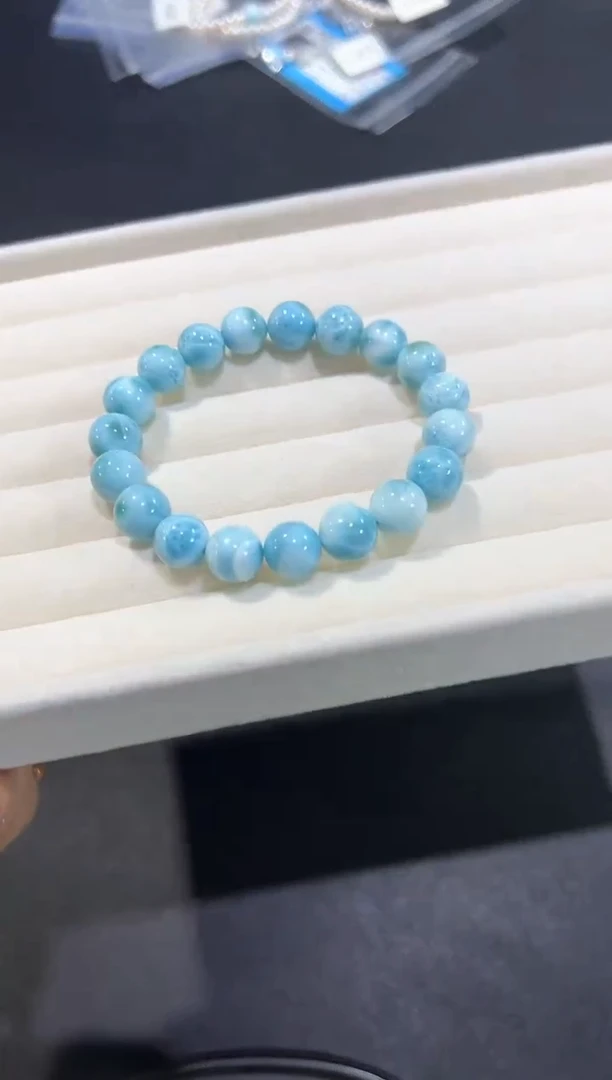 未镶嵌针钠钙石（海纹石）手链82r多样性发其一【1条】默认微瑕