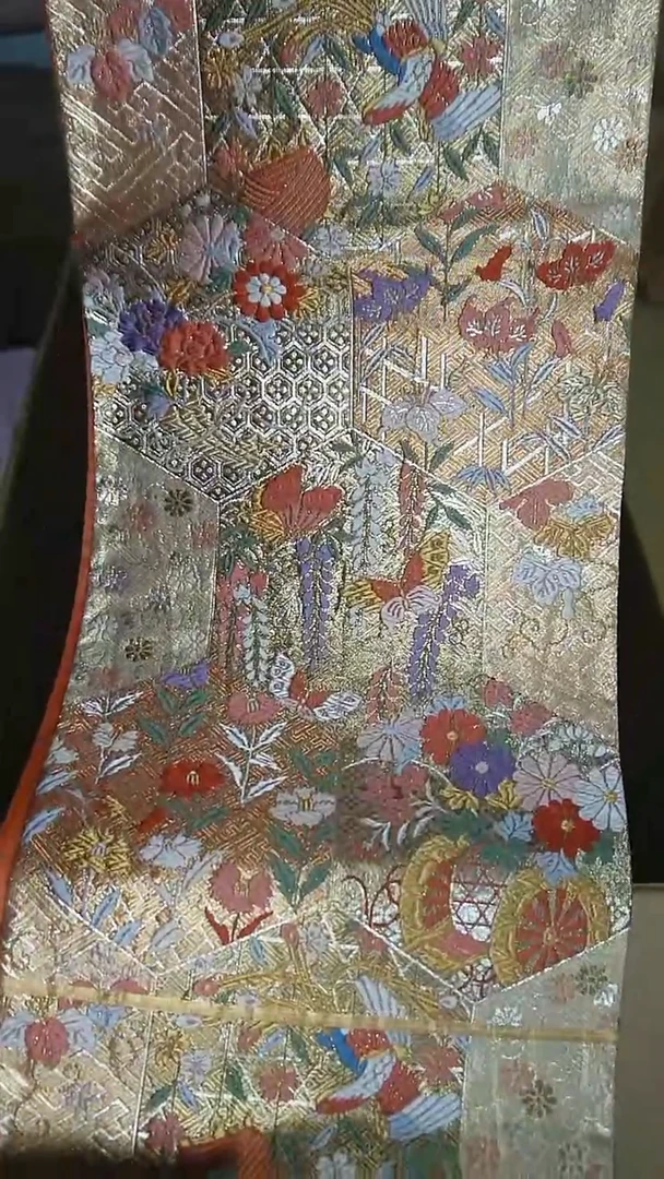 织绣126 六通佐贺锦花卉