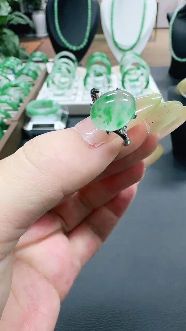 未镶嵌1石英质玉（非洲翠）/8973