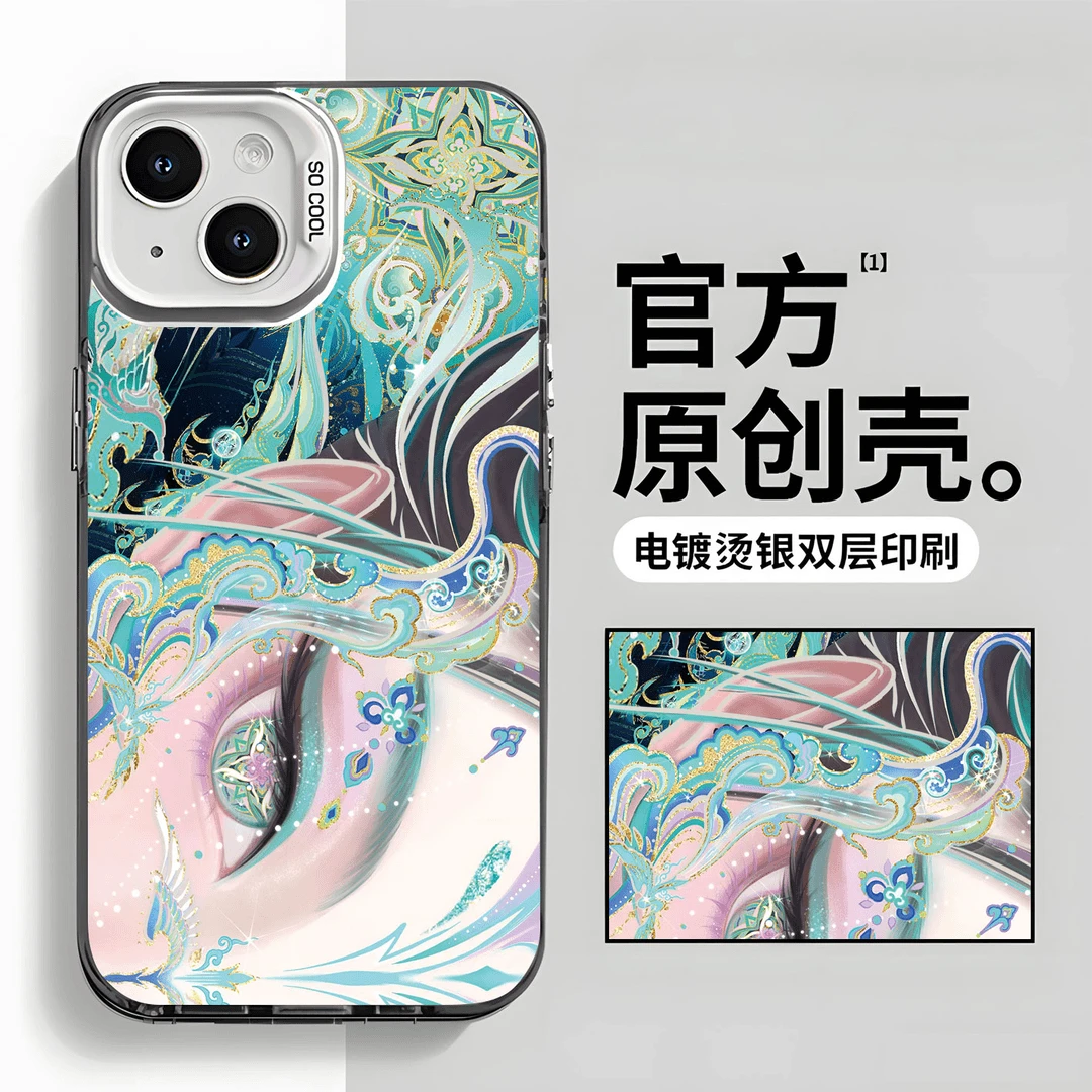 妲己眼睛适用于创意苹果iqoo华为oppo小米vivo一加荣耀手机防摔壳