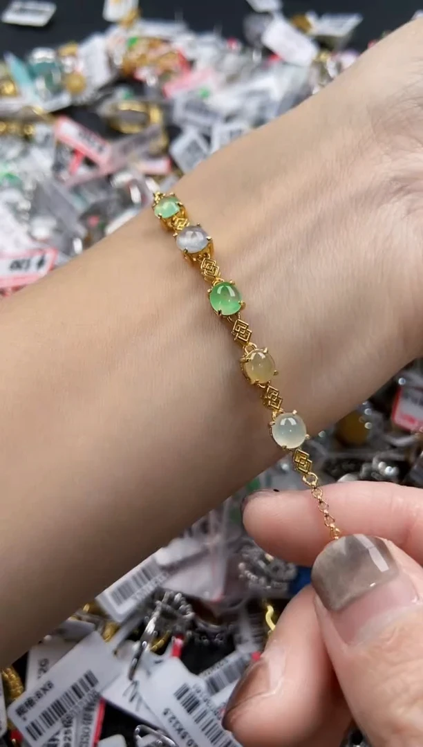 翡翠戒指银S925镶嵌2222----4