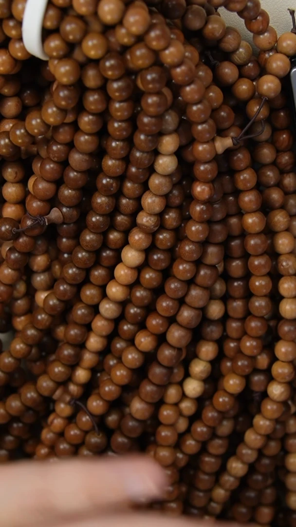 檀香木手串/手链老山檀香0.8圆珠多圈多样式发其一瑕疵