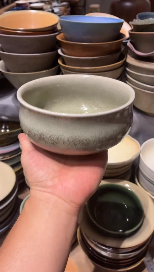 瓷片6寸草木灰手工钵碗福利款