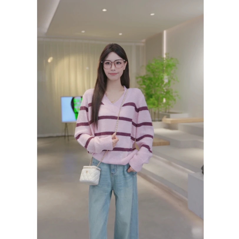 Basic House/百家好春季新款时尚长袖针织衫 B0825B50202