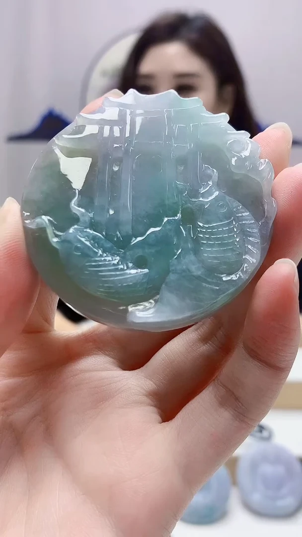 未镶嵌定制翡翠4829zm-毛货挂件11