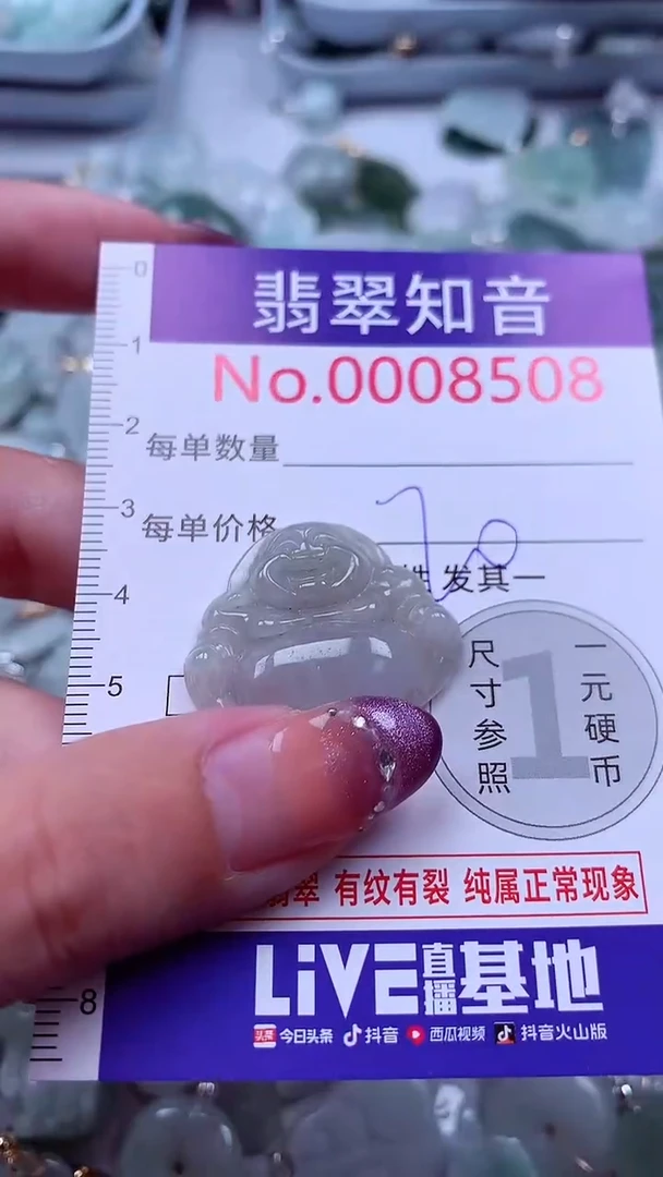 翡翠未镶嵌吊坠(不含链)8508