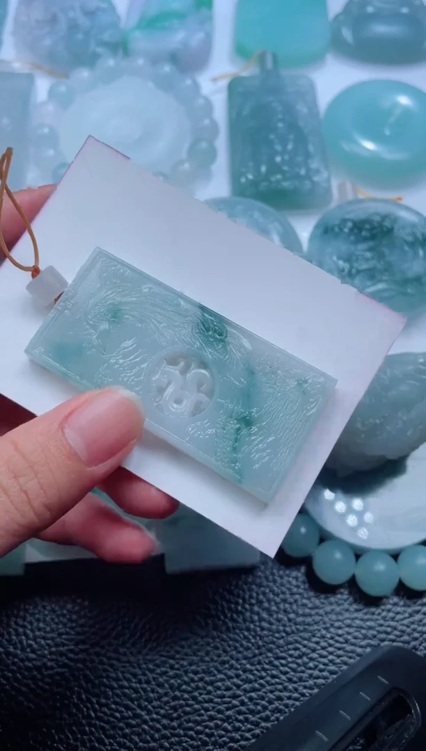 未镶嵌定制翡翠竹**风店铺名称 老六珠宝严选