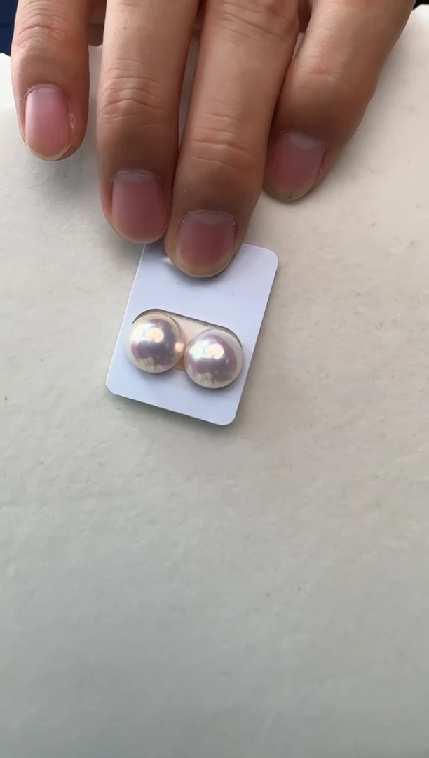 拼合珍珠（马贝珠）裸珠海水马贝珍珠13-14mm