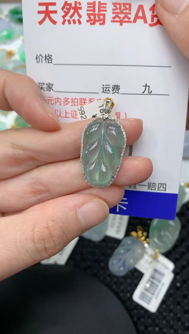 【闪购商品】翡翠颈饰18K金镶嵌11111111