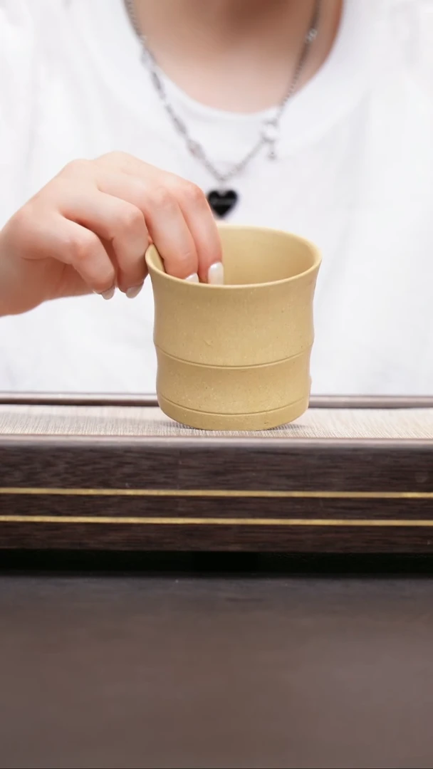 茶壶紫砂本山绿泥 大竹节杯