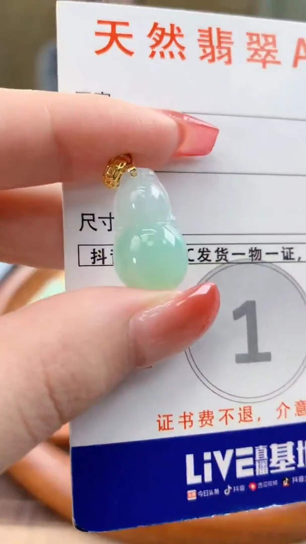 颈饰未镶嵌翡翠天然A货翡翠挂件