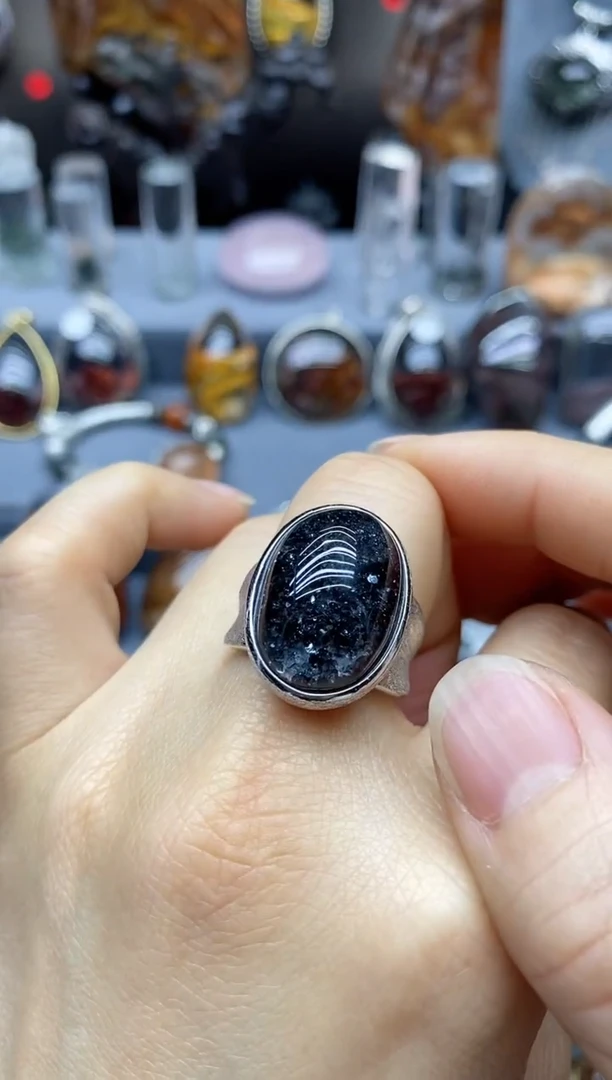 【闪购商品】水晶戒指银S925镶嵌水晶水晶